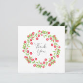 Blumenstrauß Dankeskarte (Stehend Vorderseite)