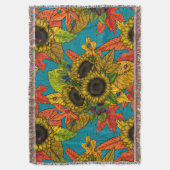 Blumenstrauß Decke (Vorderseite Vertikal)