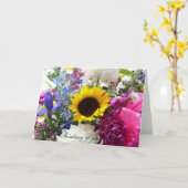 Blumenstrauß, der an Sie denkt! Karte (Gelbe Blume)
