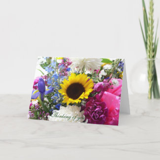 Blumenstrauß, der an Sie denkt! Karte