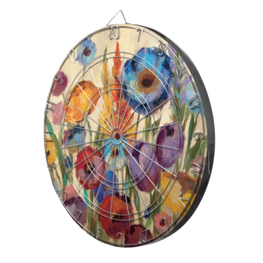 Blumenstrauß der Blumen Dartscheibe (Vorderseite rechts)