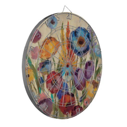 Blumenstrauß der Blumen Dartscheibe (Vorderseite Links)