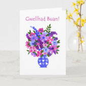 Blumenstrauß der Blumen erhalten wohle Karte - (Gelbe Blume)