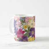 Blumenstrauß der Blumen-Tasse Kaffeetasse (Vorderseite Links)