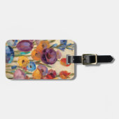 Blumenstrauß der bunten Blumen Gepäckanhänger (Vorderseite horizontal)