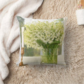 Blumenstrauß der Frühlings-Blumenlilien des Tales Kissen (Decke)