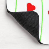 Blumenstrauß der Herzen Mousepad (Ecke)