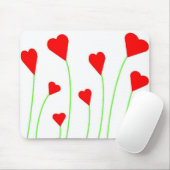 Blumenstrauß der Herzen Mousepad (Mit Mouse)