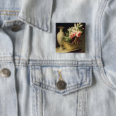 Blumenstrauß der Lilien und der Rosen in einem Button (Beispiel)