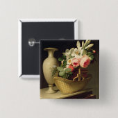 Blumenstrauß der Lilien und der Rosen in einem Button (Vorne & Hinten)