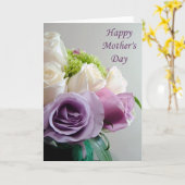 Blumenstrauß der Mutter Tages Karte (Gelbe Blume)