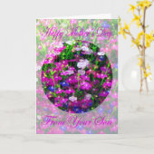 Blumenstrauß der Mutter Tagesvom Sohn Karte (Gelbe Blume)