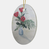 Blumenstrauß der Rosen Keramik Ornament (Links)