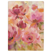 Blumenstrauß der Rosen Klemmbrett (Rückseite)