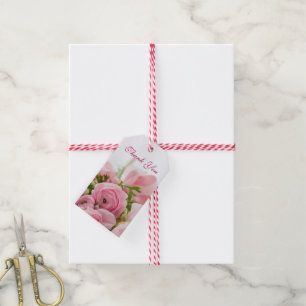 Blumenstrauß des rosa Rosen-80. Geburtstages Geschenkanhänger