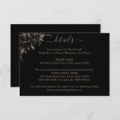 Blumenstrauß - Details Beipackkarte Begleitkarte (Vorne/Hinten)