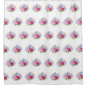 Blumenstrauss Duschvorhang (Vorderseite)