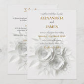 Blumenstrauß Einladung (Vorne/Hinten)