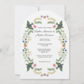 Blumenstrauß Einladung (Vorderseite)