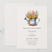 Blumenstrauß Einladung (Vorne/Hinten)