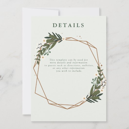 Blumenstrauß Einladung (Vorderseite)