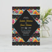 Blumenstrauß Einladung zur Hochzeit (Stehend Vorderseite)