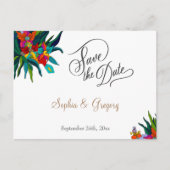 Blumenstrauß, elegant qr, Code Nicht-Foto-Blume Ankündigungspostkarte (Vorderseite)