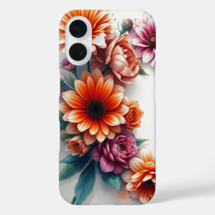 Blumenstrauß Elegante Aquarellmalerei iPhone 16 Hülle