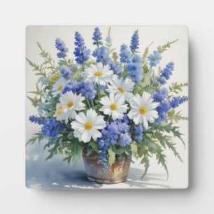 Blumenstrauß Elegante Aquarellmalerei Fotoplatte