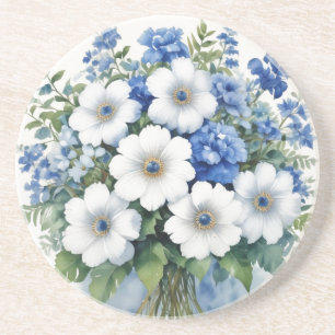 Blumenstrauß Elegante Aquarellmalerei Getränkeuntersetzer