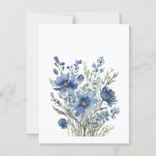 Blumenstrauß Elegante Aquarellmalerei Postkarte