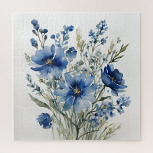 Blumenstrauß Elegante Aquarellmalerei Puzzle