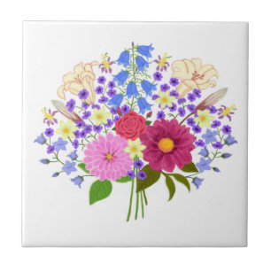 Blumenstrauss Fliese