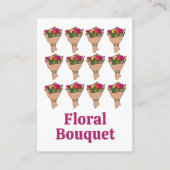 Blumenstrauß Florist Visitenkarte (Vorderseite)