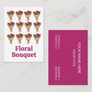 Blumenstrauß Florist Visitenkarte