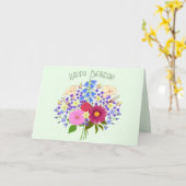 Blumenstrauss Folded Geeting Card Karte (Gelbe Blume)