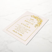 Blumenstrauß-Foto Einladung zur Hochzeit (Gedreht)