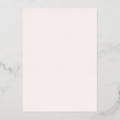 Blumenstrauß-Foto Einladung zur Hochzeit (Rückseite)