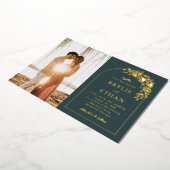 Blumenstrauß-Foto Einladung zur Hochzeit (Gedreht)