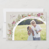 Blumenstrauß Foto Glücklich Muttertag Nana Karte (Vorderseite)