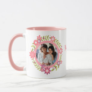 Blumenstrauß Foto Muttertag Geschenk Rosa Blume Kr Tasse