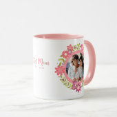 Blumenstrauß Foto Muttertag Geschenk Rosa Blume Kr Tasse (VorderseiteRechts)