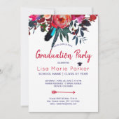 Blumenstrauß-FOTO-Party Einladung (Vorderseite)