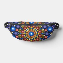 Blumenstrauß Fraktal Retro Mandala Bauchtasche