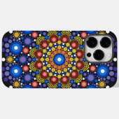 Blumenstrauß Fraktal Retro Mandala Case-Mate iPhone Hülle (Rückseite (Horizontal))
