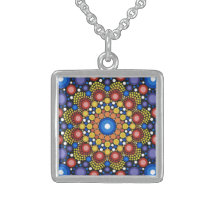 Blumenstrauß Fraktal Retro Mandala