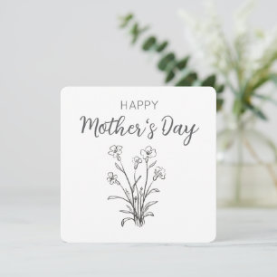 Blumenstrauß Frohen Muttertag Feiertagskarte