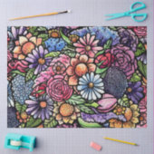 Blumenstrauß Frühlingsblume Seidenpapier (Basteln)