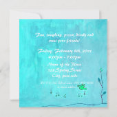 Blumenstrauß-Geburtstagsparty Einladung (Rückseite)