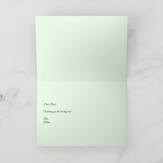 Blumenstrauss gefaltete Grußkarte Karte (Innenseite)